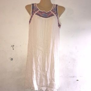 xHilaration white aztec print dress size L